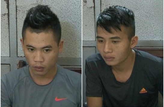 Cướp 260 triệu để 'bao' bạn gái đi tắm biển Lợi và Sơn tại cơ quan công an.