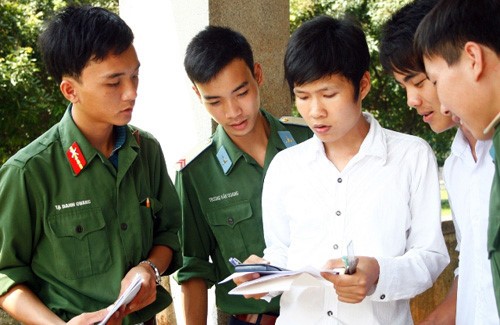 Khối các trường quân sự công bố mức điểm nhận hồ sơ xét tuyển Khối các trường quân sự công bố mức điểm nhận hồ sơ xét tuyển