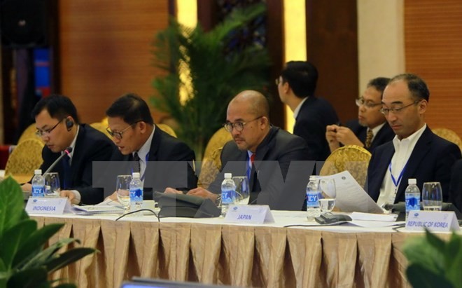 Hội nghị thượng đỉnh APEC-2017: Thế giới hướng đến Việt Nam Đại biểu dự phiên họp kỹ thuật thứ 2 Hội nghị các Quan chức cao cấp APEC về Quản lý thiên tai lần thứ 11. Ảnh: Thanh Tùng/TTXVN.