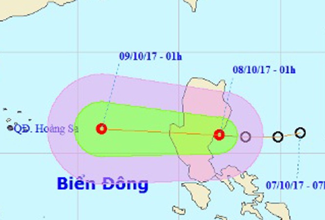 Áp thấp nhiệt đới tiến vào biển Đông, gió giật cấp 8 Áp thấp nhiệt đới tiến vào biển Đông, gió giật cấp 8