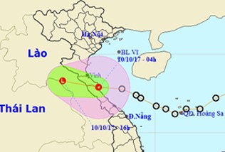 Áp thấp nhiệt đới giật cấp 8 đổ bộ Hà Tĩnh-Quảng Bình Áp thấp nhiệt đới giật cấp 8 đổ bộ Hà Tĩnh-Quảng Bình