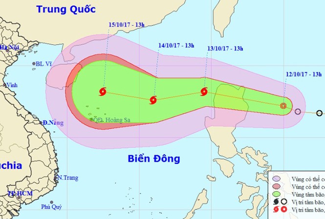 Áp thấp nhiệt đới áp sát biển Đông, khả năng thành bão Áp thấp nhiệt đới áp sát biển Đông, khả năng thành bão