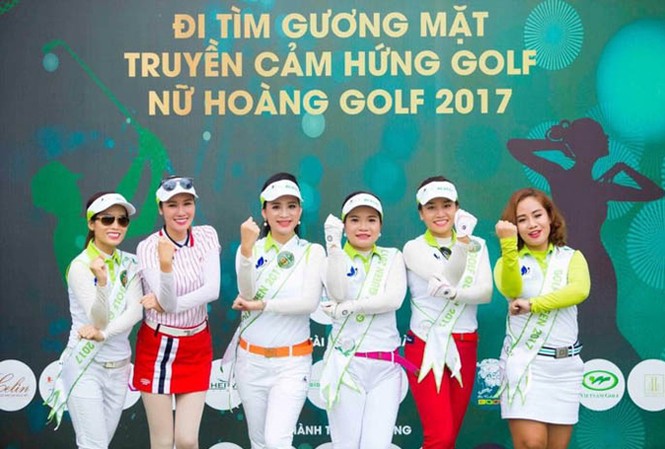 Hoa hậu quý bà bị 'tố' tổ chức thi golf không phép Các thí sinh tham dự Golf Queen.
