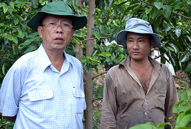 Bí thư Hậu Giang được nghỉ hưu sớm từ đầu năm 2018 Ông Trần Công Chánh trong lần tiếp xúc với nông dân. Ảnh: Tường Vĩnh.