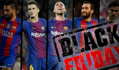 Barca chuẩn bị 'đại hạ giá', bán tháo cầu thủ Barca có thể tổ chức ngày mua sắm Thứ Sáu Đen để bán gấp cầu thủ.