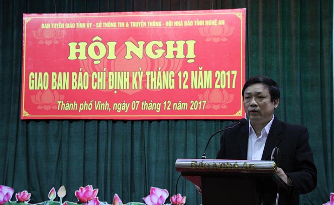 Nhiều người thuộc diện thu hút nhân tài chưa được biên chế Ông Đậu Văn Thanh phát biểu tại buổi giao ban báo chí.