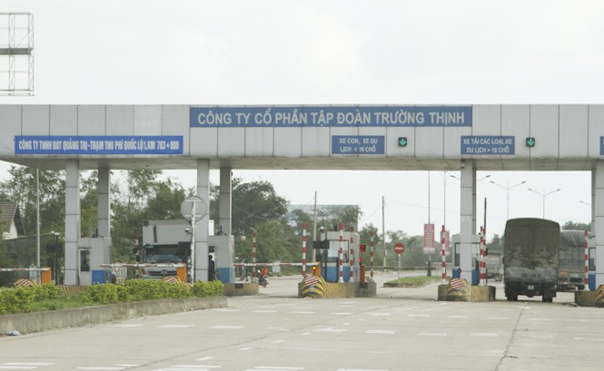 BOT Quảng Trị giảm giá cho người dân trong bán kính 10 km Trạm BOT Quảng Trị đặt tại Km 763+800 Quốc lộ 1. Ảnh: H.T.
