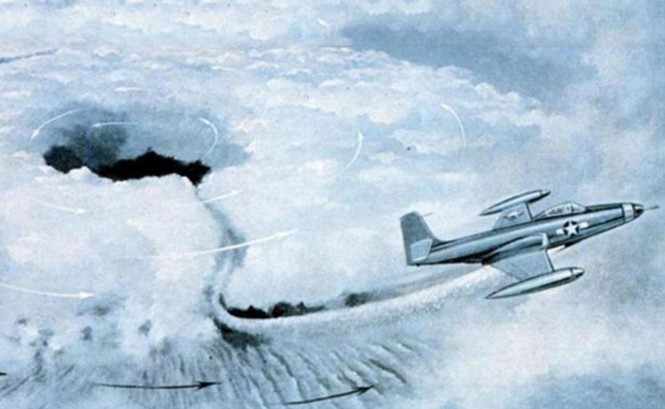 Những ý tưởng 'tiêu diệt' bão gây sốc của giới khoa học Minh họa cách diệt bão theo dự án Stormfury.