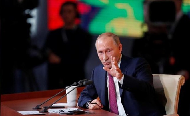 Những dấu ấn của Tổng thống Nga Putin trong năm 2017 Tổng thống Nga Putin. Ảnh: Reuters