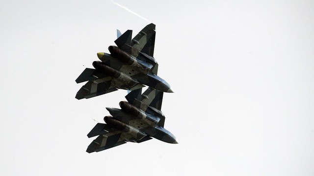 Bản tin 8H: Nga lần đầu lên tiếng về sự xuất hiện của Su-57 ở Syria Máy bay chiến đấu Su-57 của Nga. Ảnh: Sputnik.