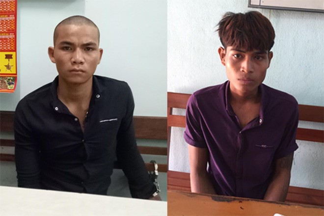 Hai nghi phạm gây ra vụ cướp táo tợn sa lưới A Thao và A Líp.
