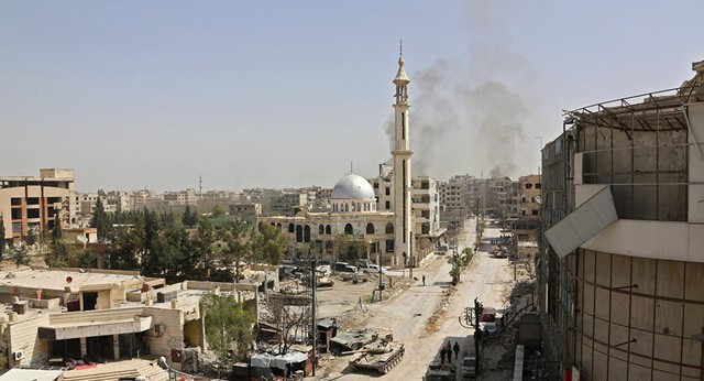 Bản tin 14H: Syria kiểm soát hoàn toàn Đông Ghouta giữa 'tâm bão' Khu vực ngoại ô Đông Ghouta. Ảnh: AFP.
