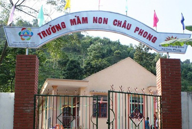 Một cô giáo viết giấy xin phép nghỉ dạy rồi mất tích Trường Mầm non Châu Phong nơi cô Vi Thị Bích từng công tác.