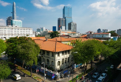 Trí thức Sài Gòn kiến nghị bảo tồn tòa nhà 130 tuổi Tòa nhà 59-61 Lý Tự Trọng trước đây từng là Dinh Thượng Thơ. Ảnh: Quỳnh Trần.