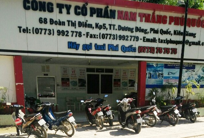 Công an thông tin vụ phó giám đốc hãng taxi nổ súng thị uy Trụ sở Taxi Nam Thắng Phú Quốc.