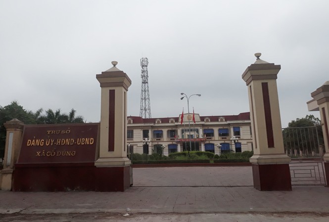Điểm nóng đất đai Hải Dương: Kiểm điểm hàng loạt cán bộ Trụ sở UBND xã Cổ Dũng, huyện Kim Thành, tỉnh Hải Dương. Ảnh: CTV.