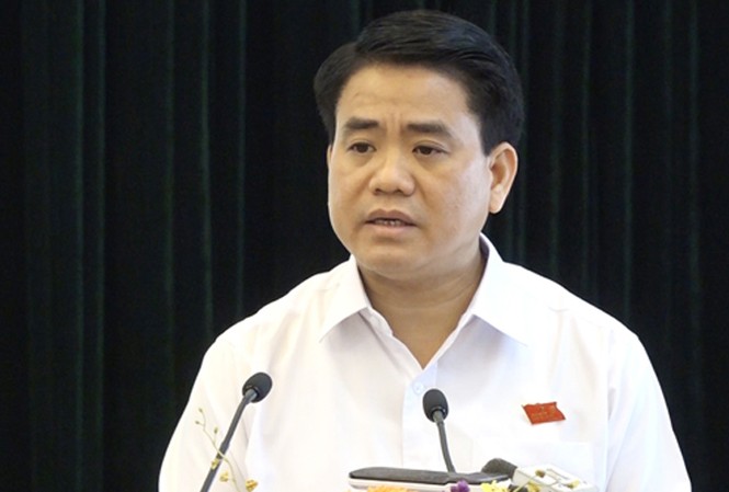 Chủ tịch Hà Nội: Có việc lợi dụng mạng xã hội để kích động biểu tình Chủ tịch UBND TP Hà Nội Nguyễn Đức Chung. Ảnh: Võ Hải.