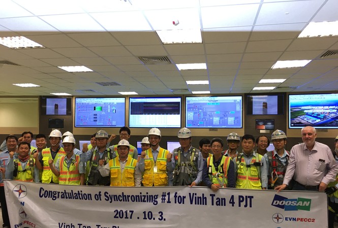 Nhiệt điện Vĩnh Tân 4 hòa lưới tổ máy thứ hai Nhiệt điện Vĩnh Tân 4 hòa lưới tổ máy thứ hai