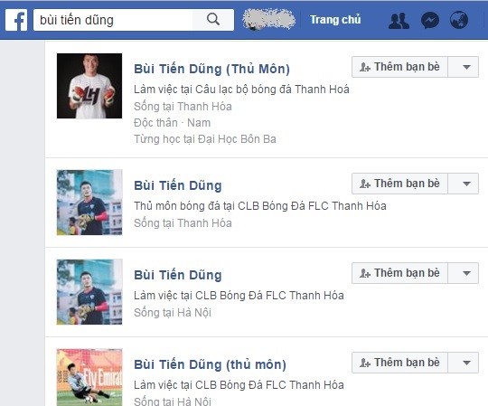 200 tài khoản Facebook giả mạo cầu thủ và HLV U23 Việt Nam 200 tài khoản Facebook giả mạo cầu thủ và HLV U23 Việt Nam