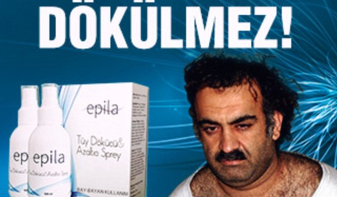 Vô tình dùng ảnh kẻ khủng bố 11/9 để quảng cáo Hình ảnh trùm khủng bố Khalid Sheikh Mohammed được đưa lên quảng cáo.