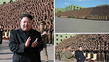 Triều Tiên công bố video ông Kim Jong-un đi khập khiễng Hình ảnh ông Kim Jong-un trên tờ Rodong Sinmun.