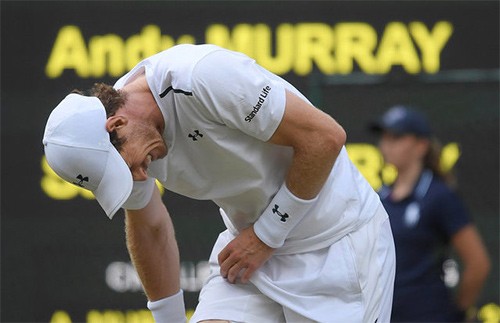 Vì sao Murray thua sốc ở tứ kết Wimbledon? Chấn thương hông ảnh hưởng tới phong độ của Murray
