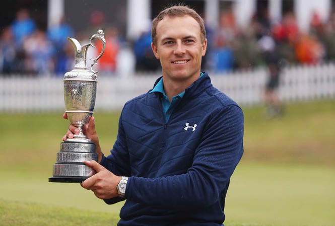 Jordan Spieth giành danh hiệu Major thứ 3 trong sự nghiệp Jordan Spieth ăn mừng chức vô địch British Open 2017