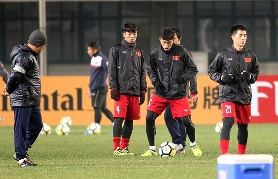 U23 Việt Nam: Sẵn sàng tiếp nối kỳ tích U23 Việt Nam trong buổi tập hôm qua.