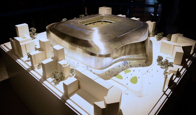 Real biến sân Bernabeu thành… cung điện Mô hình SVĐ Bernabeu mới.