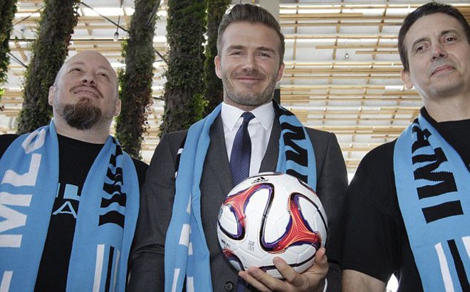 Beckham khiến CĐV M.U nóng mắt Đội bóng tương lai của Beckham sẽ lấy màu áo xanh dương làm chủ đạo