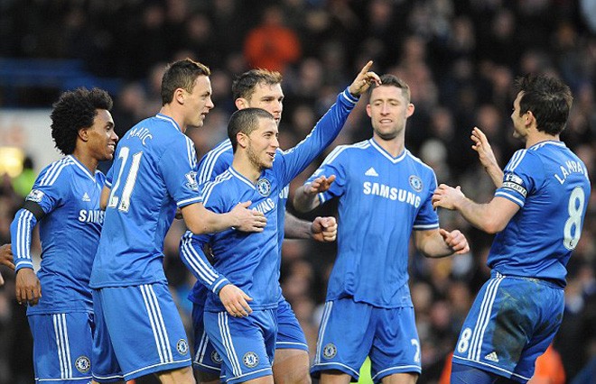 Edin Hazard: Người hùng mới của Chelsea Hazard ăn mừng cú hat-trick vào lưới Newcastle
