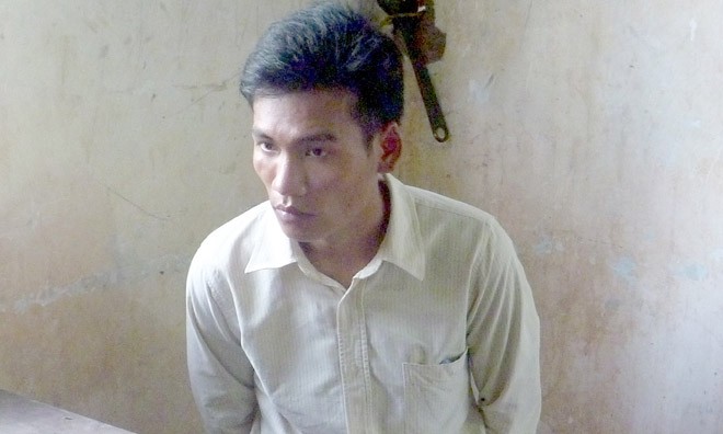 Dùng thủ đoạn xảo quyệt, cướp tiệm vàng giữa trưa Đối tượng Nguyễn Vũ Khương tại cơ quan công an.
