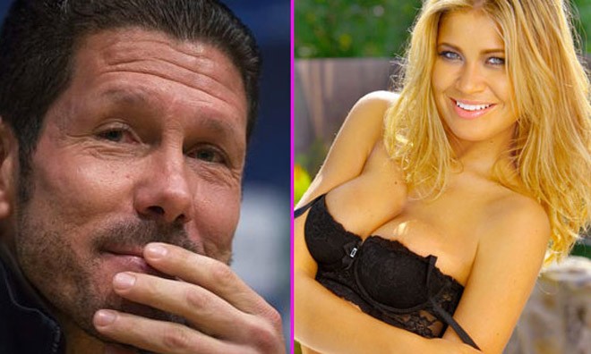 HLV Atletico Madrid thay người tình như thay áo Diego Simeone đã dính lưới tình của cô người mẫu kém ông 16 tuổi.