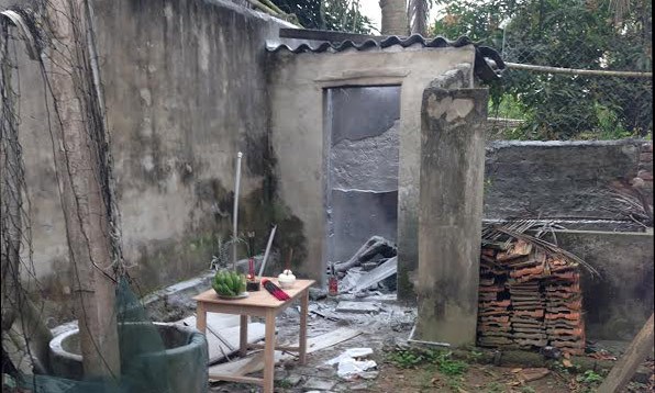 Kinh hãi phát hiện thi thể cháy đen vào tinh mơ Nơi phát hiện thi thể anh P.V.Đ.