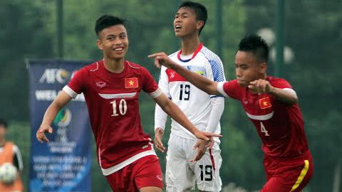 Hoà Philippines, U16 Việt Nam vào bán kết sớm Hoà Philippines, U16 Việt Nam vào bán kết sớm