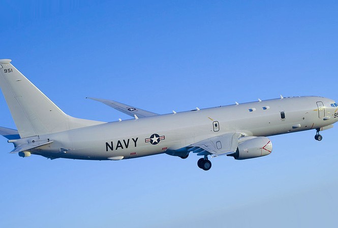 Mỹ điều hai máy bay do thám tới Singapore Máy bay do thám P-8A Poseidon.