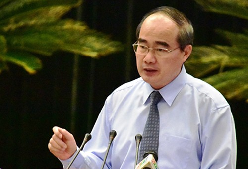 Bí thư TP.HCM: 'Rất đau nhưng sai sót thì phải kỷ luật' Bí thư Thành ủy TP HCM Nguyễn Thiện Nhân phát biểu bế mạc hội nghị. Ảnh: Thiên Ngôn.