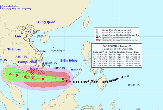 Tin mới nhất về cơn bão số 16 hướng vào Vũng Tàu-Cà Mau Tin mới nhất về cơn bão số 16 hướng vào Vũng Tàu-Cà Mau
