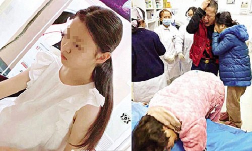 Nữ sinh bị bạn đâm chết vì không làm hộ bài tập Tiểu Di (trái) là học sinh giỏi trong lớp. Bố mẹ em suy sụp khi hay tin con bị bạn sát hại. Ảnh: Haixia.