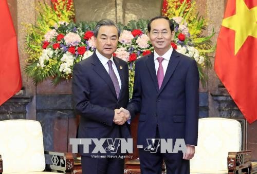Chủ tịch nước tiếp Ủy viên Quốc vụ, Bộ trưởng Ngoại giao Trung Quốc Chủ tịch nước tiếp Ủy viên Quốc vụ, Bộ trưởng Ngoại giao Trung Quốc
