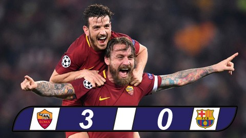 'Địa chấn' ở Olimpico, Barca bị loại sốc khỏi Champions League AS Roma tạo nên cơn địa chấn trên sân Olimpico để giành vé vào bán kết