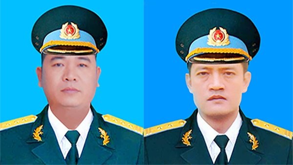 Cấp bằng 'Tổ quốc ghi công' cho hai phi công Su-22 hy sinh Đại tá Phạm Giang Nam và Thượng tá Khuất Mạnh Trí.