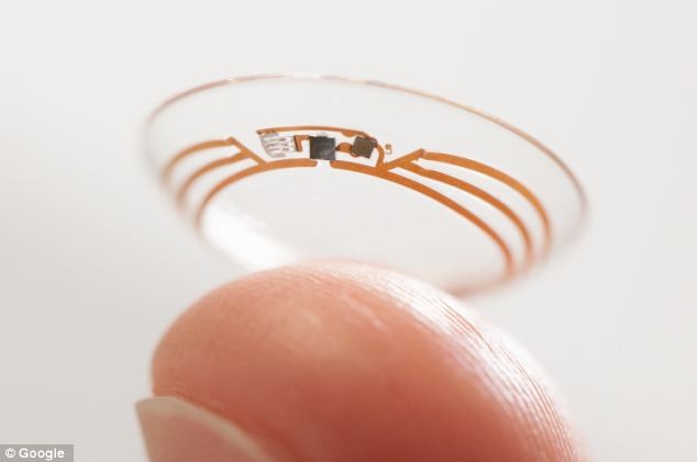 Kính áp tròng của Google đo lượng đường trong máu Kính áp tròng của Google đo lượng đường trong máu