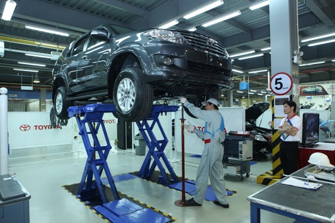 Toyota tổ chức Hội thi tay nghề 2014 Toyota tổ chức Hội thi tay nghề 2014