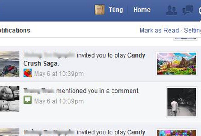 Ba bước đơn giản chặn lời mời game trên Facebook Ba bước đơn giản chặn lời mời game trên Facebook