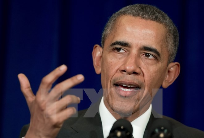 Bản tin 14H: Tổng thống Obama tự tin IS không thể tấn công Mỹ Tổng thống Mỹ Barack Obama. (Nguồn: AFP/TTXVN)
