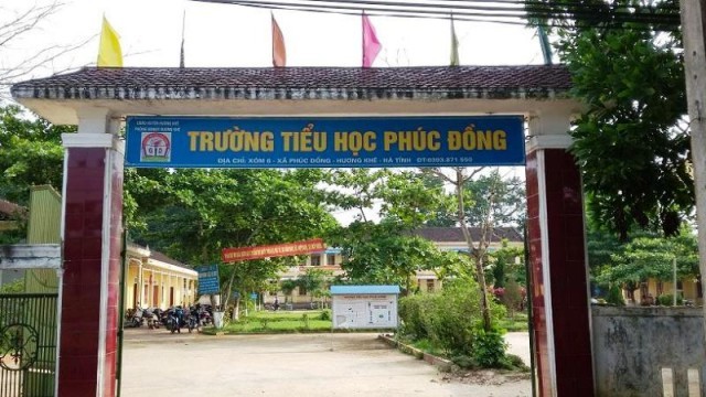 Bố đánh 3 học sinh lớp 5 nhập viện để 'trả thù' cho con Trường Tiểu học Phúc Đồng nơi xảy ra sự việc. Ảnh: Zing