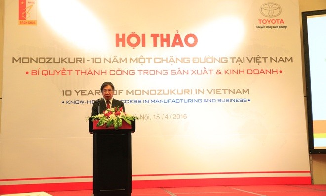Toyota Việt Nam tổng kết chặng đường 10 năm Monozukuri Ông Yoshihisa Maruta - TGĐ TMV phát biểu tại hội thảo