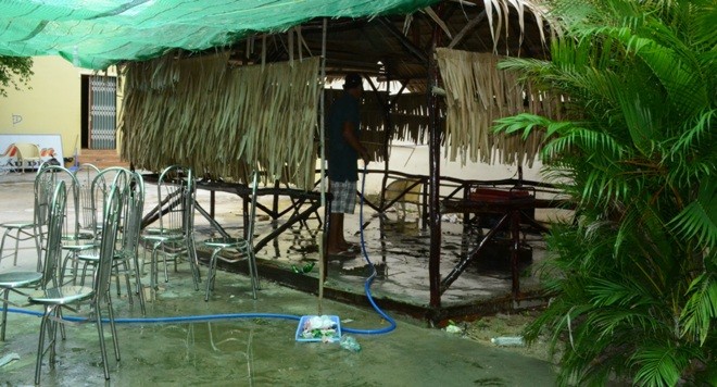 Di lý trung tá Campuchia bắn chết chủ tiệm vàng Hiện trường vụ án mạng