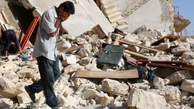 Bản tin 20H: Phiến quân cho nổ hầm, 40 binh sĩ Syria thiệt mạng Cảnh đổ nát ở Aleppo. (Nguồn: AFP)